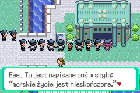 Kolejka postaci w Pokemon Emerald po polsku