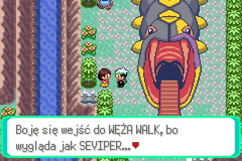 Wąż Walk w Pokemon Emerald po polsku